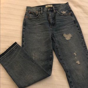 Madewell Frayed Classic Straight Jean